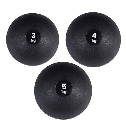 Heavy‑Duty Rubber Slam Ball – No‑Bounce, Textured Finish for Strength & Core Conditioning – 3‑25 kg Medicine Ball for Quiet, Powerful Home Gym Workouts