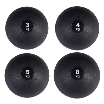 Heavy‑Duty Rubber Slam Ball – No‑Bounce, Textured Finish for Strength & Core Conditioning – 3‑25 kg Medicine Ball for Quiet, Powerful Home Gym Workouts