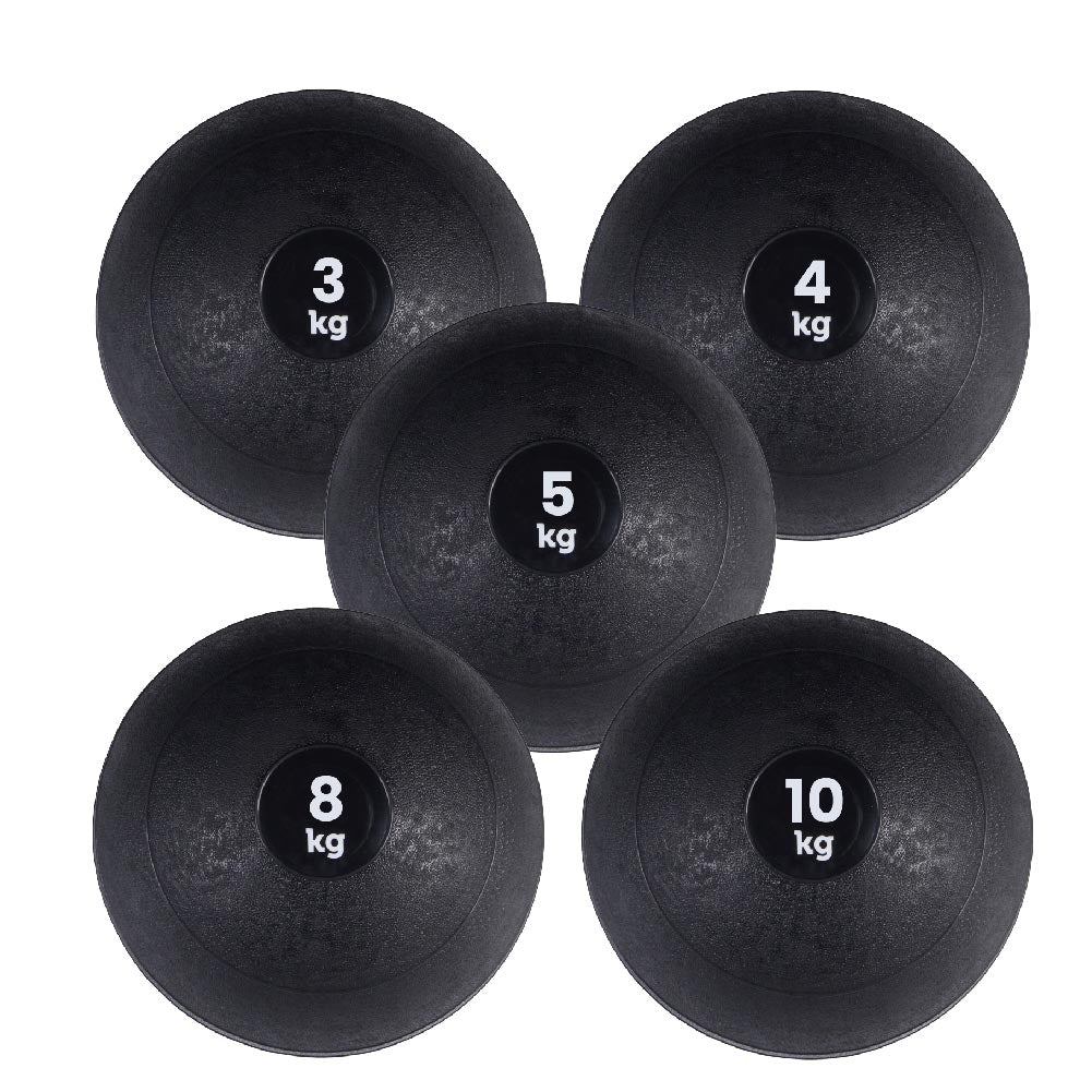 Heavy‑Duty Rubber Slam Ball – No‑Bounce, Textured Finish for Strength & Core Conditioning – 3‑25 kg Medicine Ball for Quiet, Powerful Home Gym Workouts