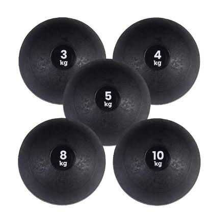 Heavy‑Duty Rubber Slam Ball – No‑Bounce, Textured Finish for Strength & Core Conditioning – 3‑25 kg Medicine Ball for Quiet, Powerful Home Gym Workouts
