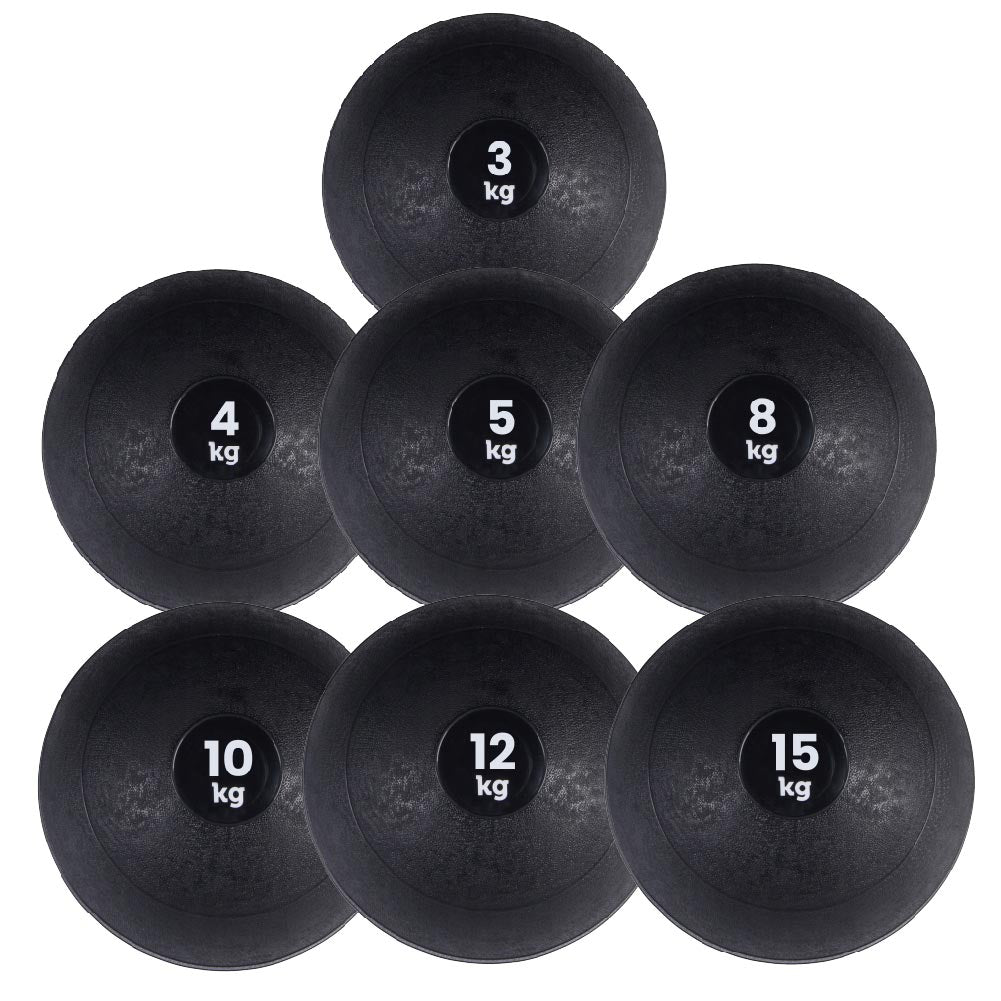 Heavy‑Duty Rubber Slam Ball – No‑Bounce, Textured Finish for Strength & Core Conditioning – 3‑25 kg Medicine Ball for Quiet, Powerful Home Gym Workouts