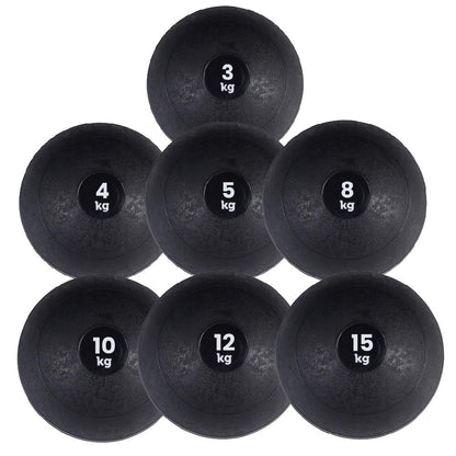Heavy‑Duty Rubber Slam Ball – No‑Bounce, Textured Finish for Strength & Core Conditioning – 3‑25 kg Medicine Ball for Quiet, Powerful Home Gym Workouts