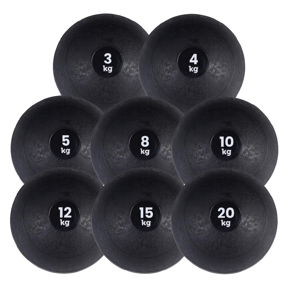 Heavy‑Duty Rubber Slam Ball – No‑Bounce, Textured Finish for Strength & Core Conditioning – 3‑25 kg Medicine Ball for Quiet, Powerful Home Gym Workouts