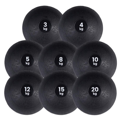 Heavy‑Duty Rubber Slam Ball – No‑Bounce, Textured Finish for Strength & Core Conditioning – 3‑25 kg Medicine Ball for Quiet, Powerful Home Gym Workouts