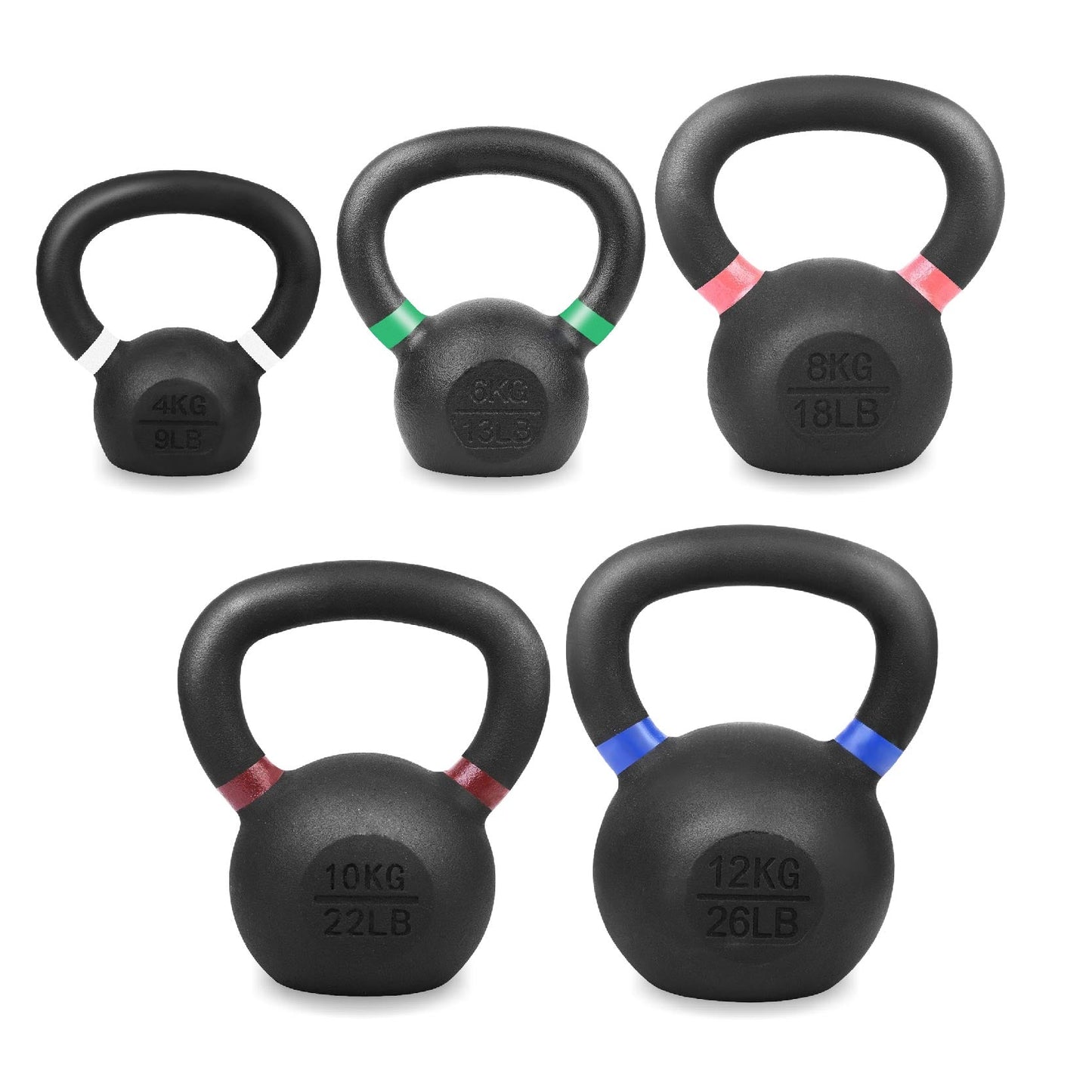 Cast Iron Kettlebell – Durable Cast Iron Finish, Ergonomic Grip, Versatile Strength Training for Home Gym