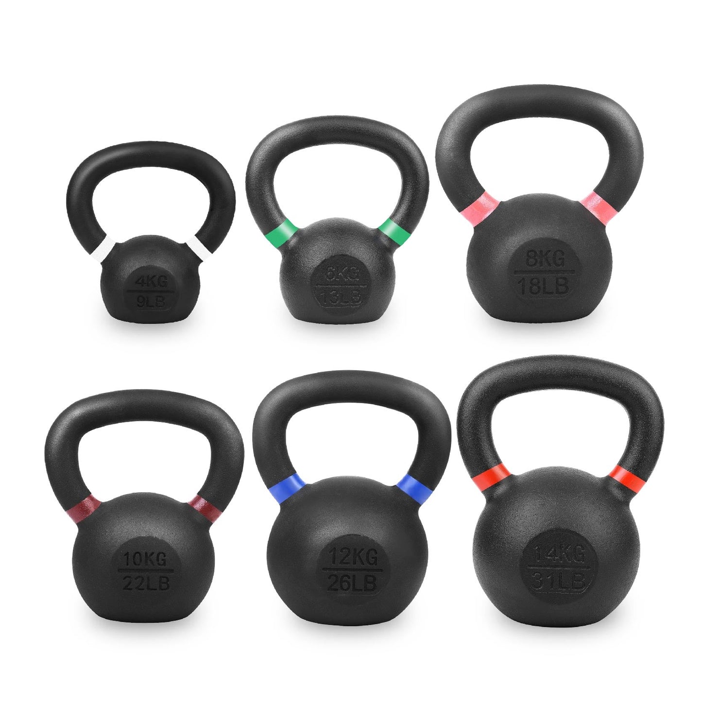 Cast Iron Kettlebell – Durable Cast Iron Finish, Ergonomic Grip, Versatile Strength Training for Home Gym