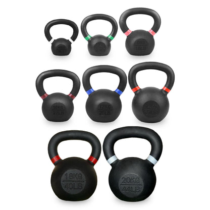 Cast Iron Kettlebell – Durable Cast Iron Finish, Ergonomic Grip, Versatile Strength Training for Home Gym
