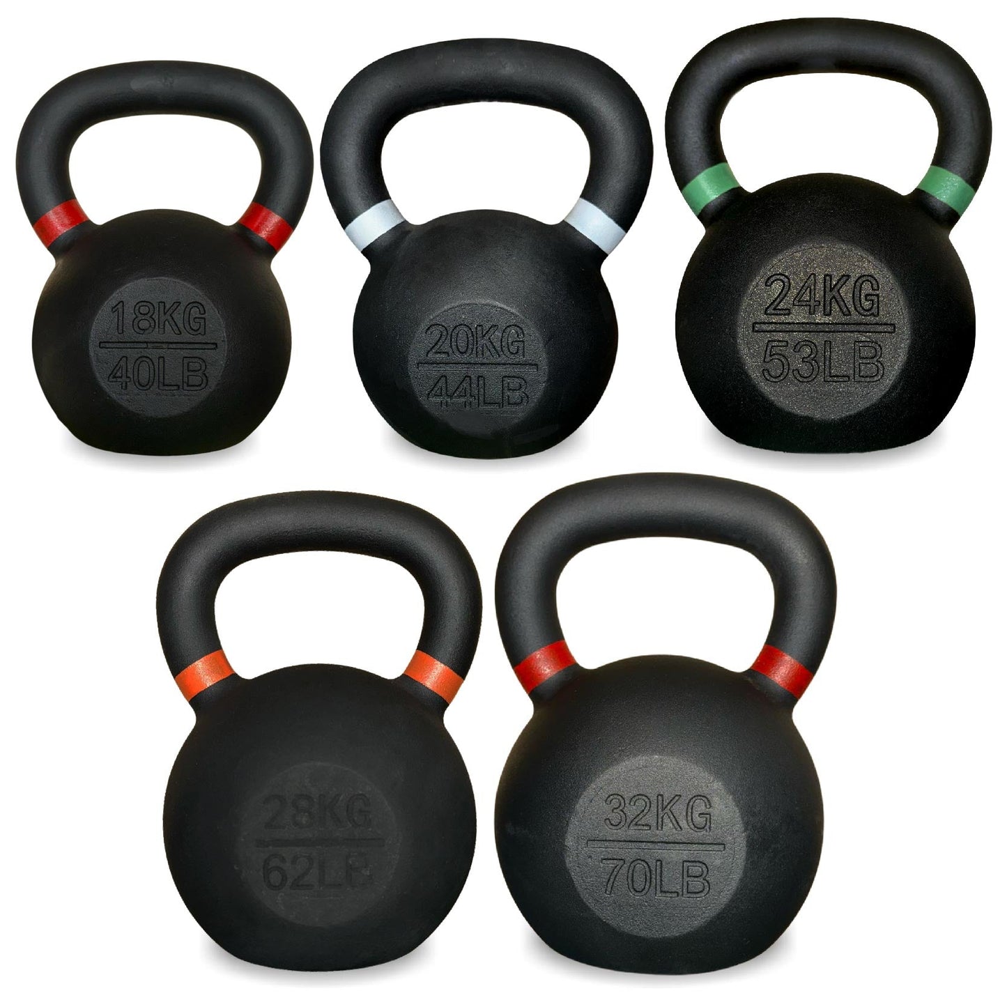 Cast Iron Kettlebell – Durable Cast Iron Finish, Ergonomic Grip, Versatile Strength Training for Home Gym