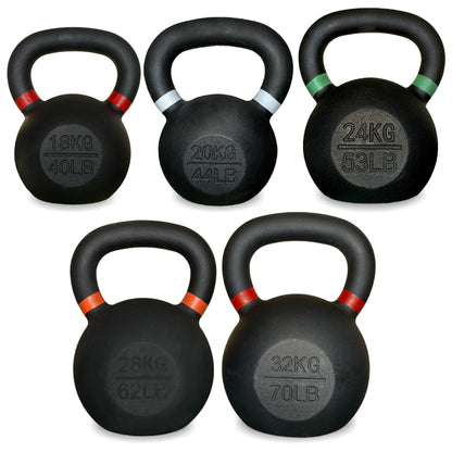 Cast Iron Kettlebell – Durable Cast Iron Finish, Ergonomic Grip, Versatile Strength Training for Home Gym