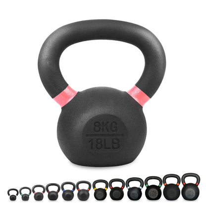 Cast Iron Kettlebell – Durable Cast Iron Finish, Ergonomic Grip, Versatile Strength Training for Home Gym