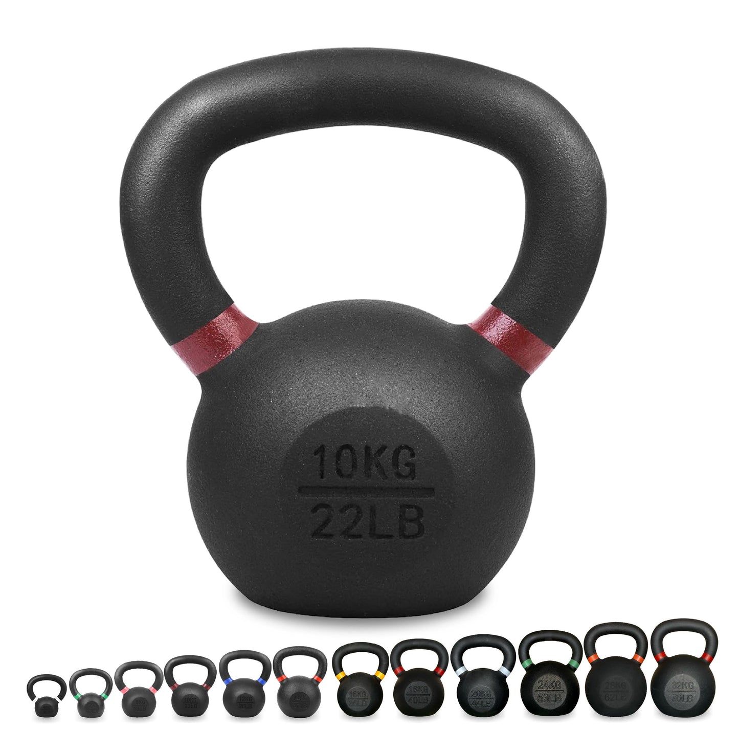 Cast Iron Kettlebell – Durable Cast Iron Finish, Ergonomic Grip, Versatile Strength Training for Home Gym