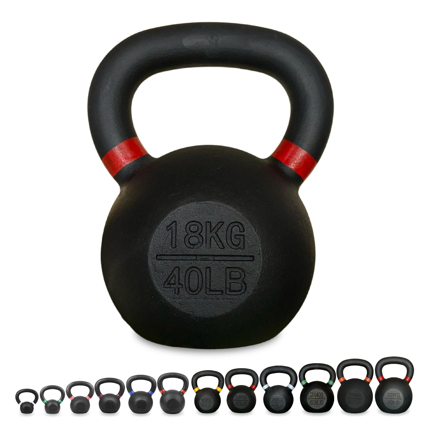 Cast Iron Kettlebell – Durable Cast Iron Finish, Ergonomic Grip, Versatile Strength Training for Home Gym