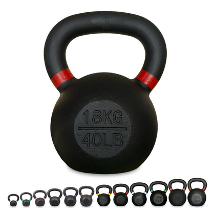 Cast Iron Kettlebell – Durable Cast Iron Finish, Ergonomic Grip, Versatile Strength Training for Home Gym