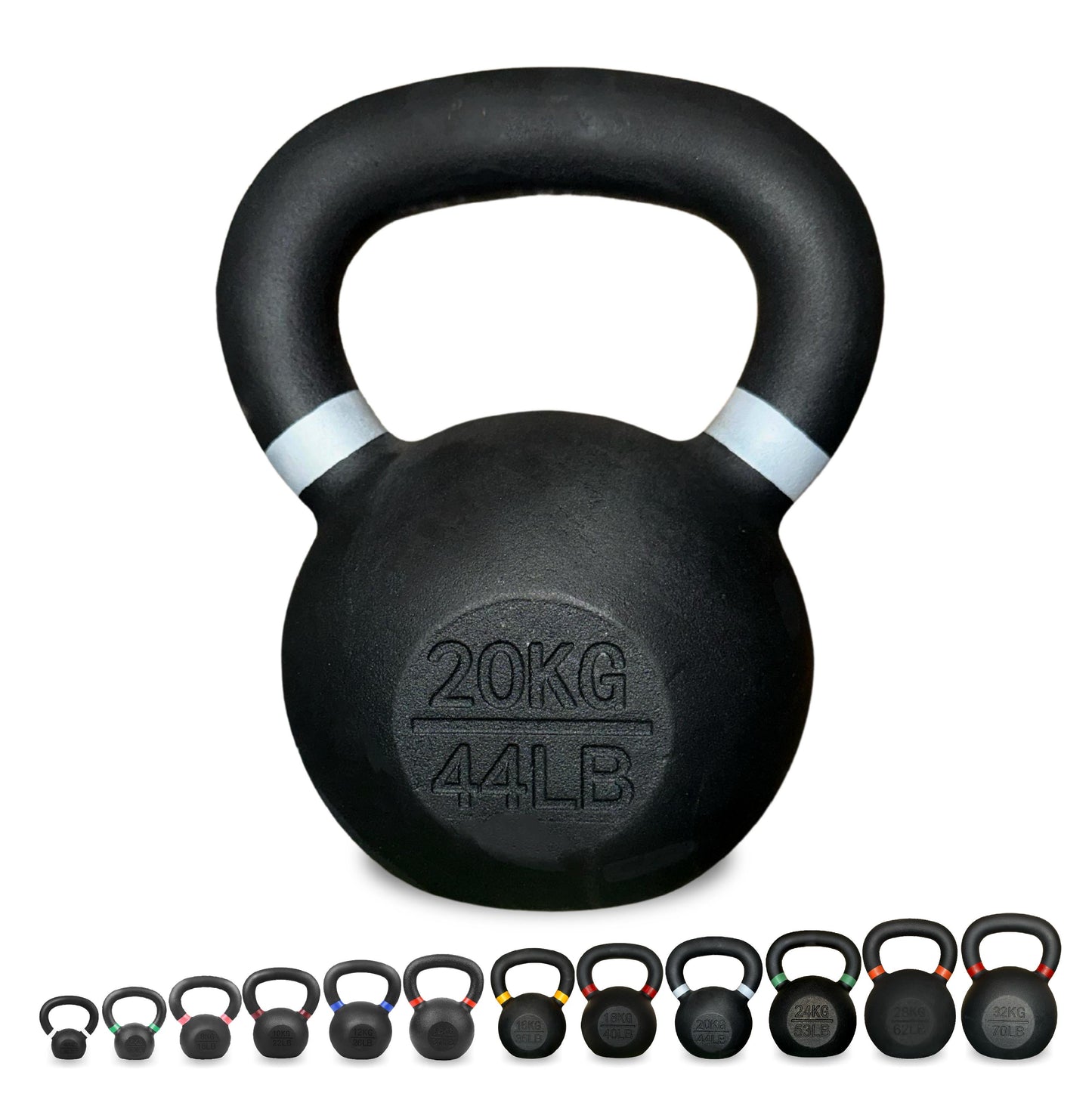 Cast Iron Kettlebell – Durable Cast Iron Finish, Ergonomic Grip, Versatile Strength Training for Home Gym