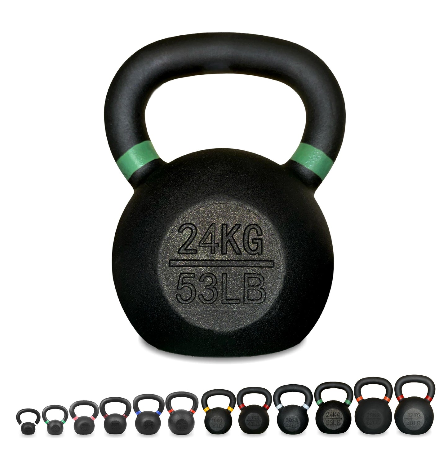 Cast Iron Kettlebell – Durable Cast Iron Finish, Ergonomic Grip, Versatile Strength Training for Home Gym