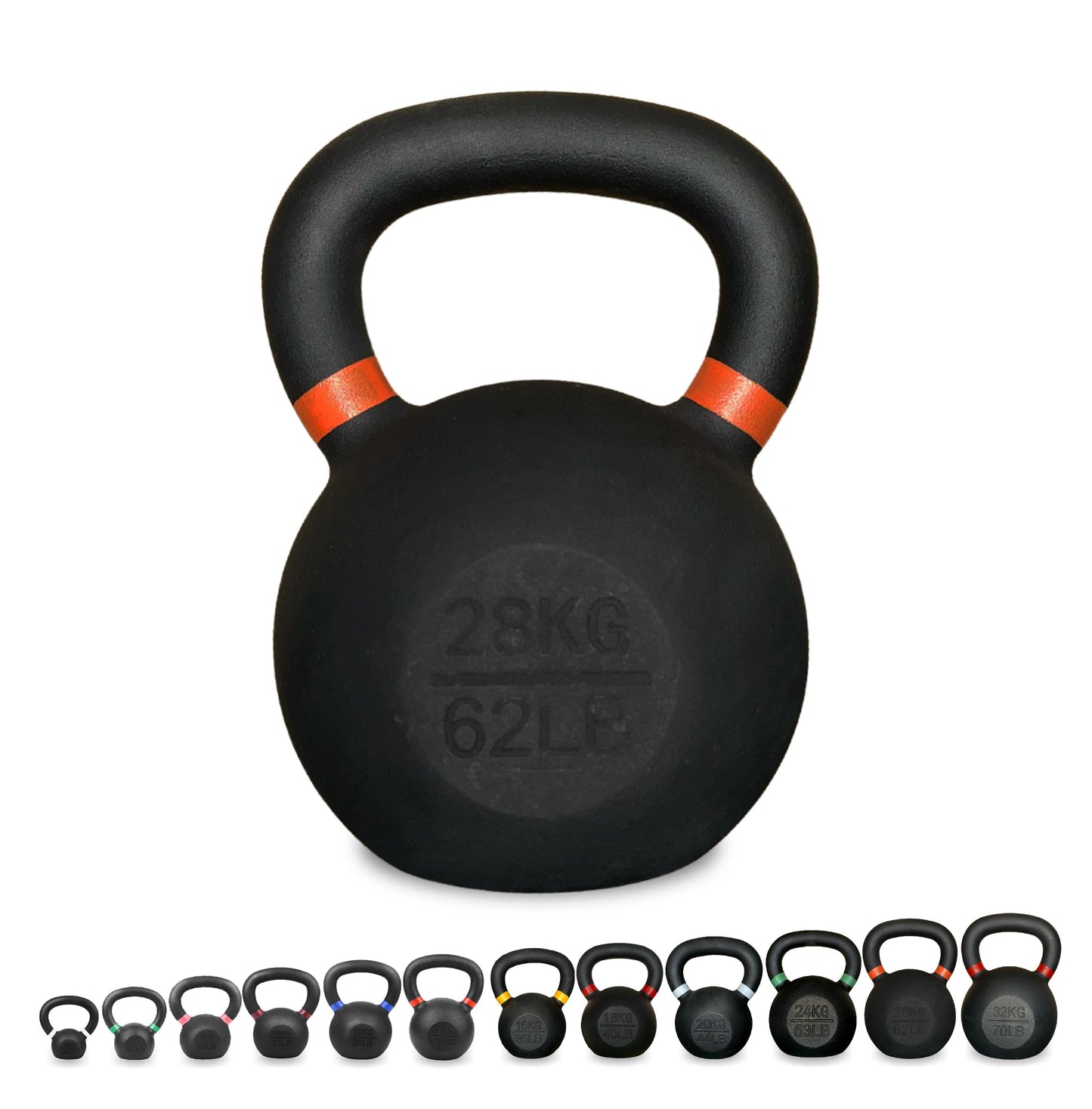 Cast Iron Kettlebell – Durable Cast Iron Finish, Ergonomic Grip, Versatile Strength Training for Home Gym