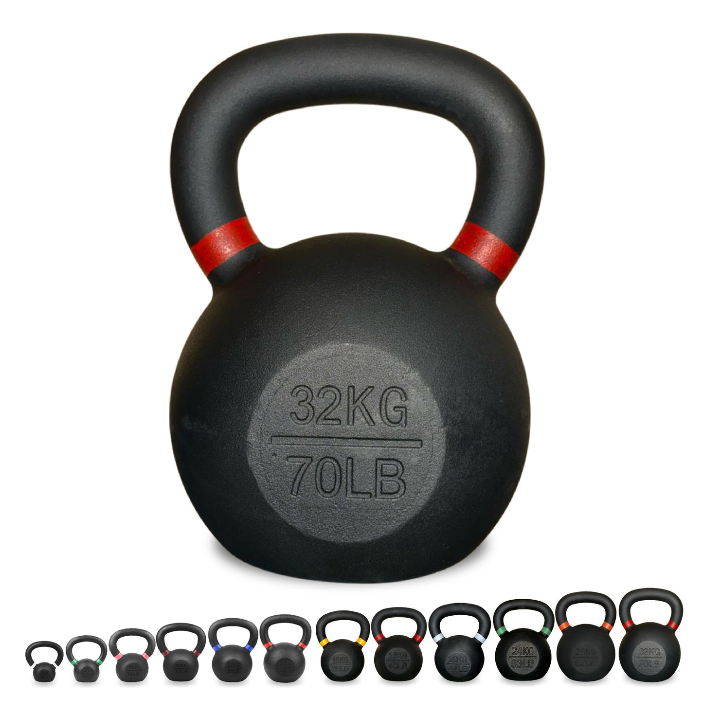 Cast Iron Kettlebell – Durable Cast Iron Finish, Ergonomic Grip, Versatile Strength Training for Home Gym