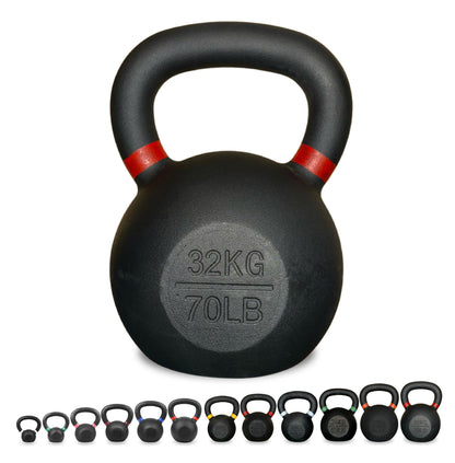Cast Iron Kettlebell – Durable Cast Iron Finish, Ergonomic Grip, Versatile Strength Training for Home Gym