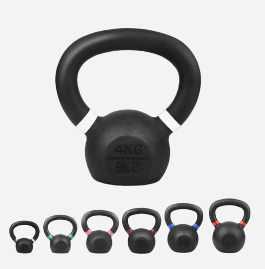 Cast Iron Kettlebell – Durable Cast Iron Finish, Ergonomic Grip, Versatile Strength Training for Home Gym