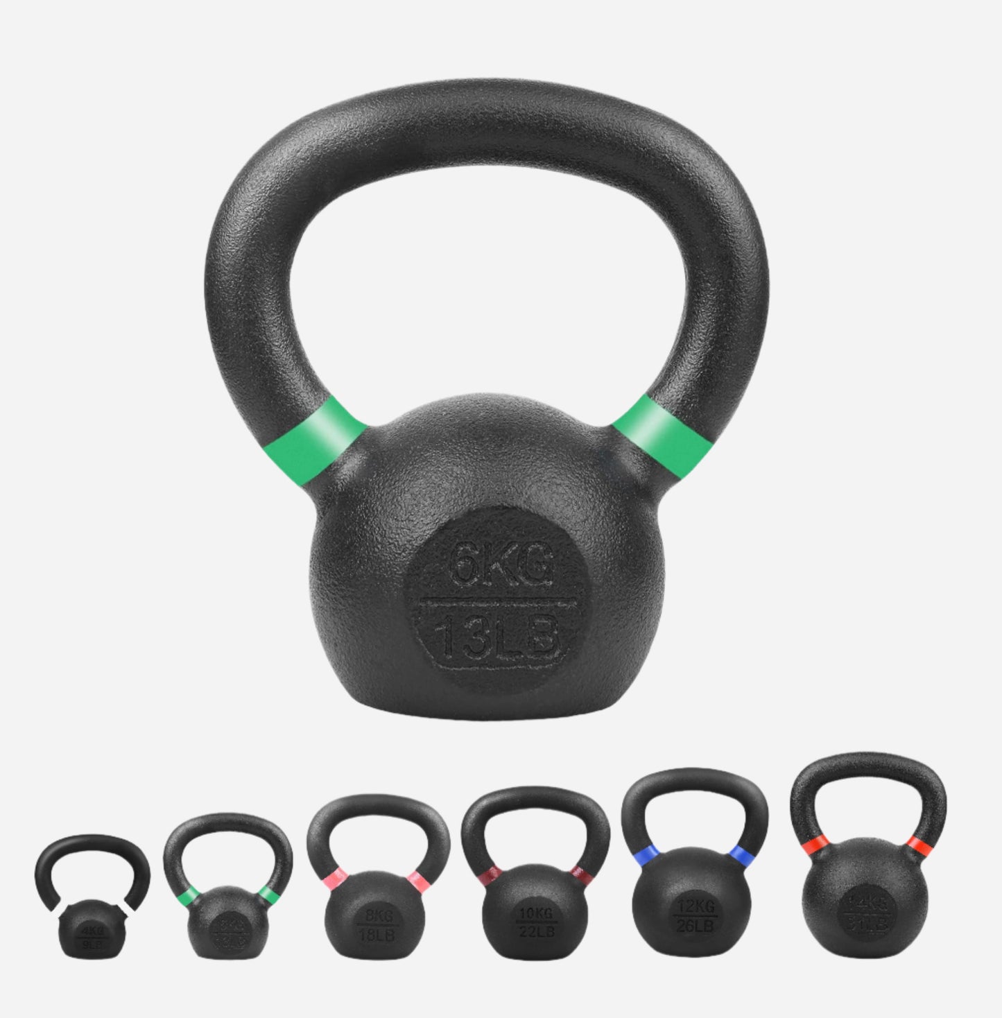 Cast Iron Kettlebell – Durable Cast Iron Finish, Ergonomic Grip, Versatile Strength Training for Home Gym