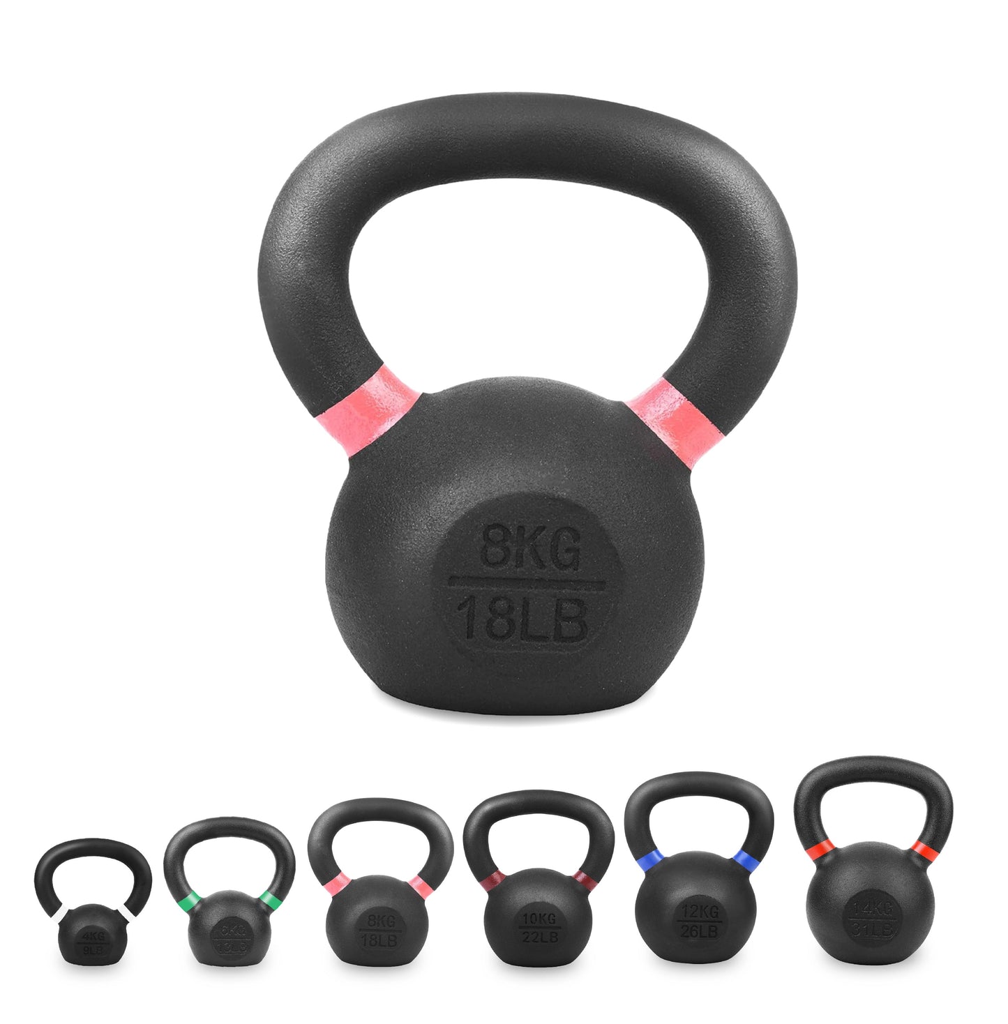 Cast Iron Kettlebell – Durable Cast Iron Finish, Ergonomic Grip, Versatile Strength Training for Home Gym