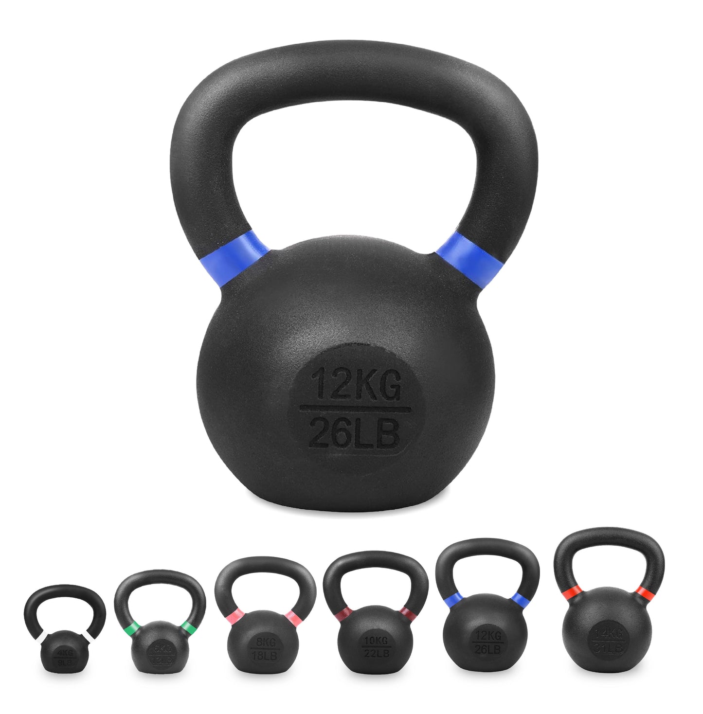 Cast Iron Kettlebell – Durable Cast Iron Finish, Ergonomic Grip, Versatile Strength Training for Home Gym