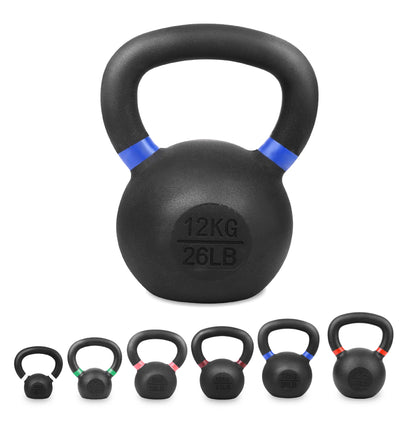 Cast Iron Kettlebell – Durable Cast Iron Finish, Ergonomic Grip, Versatile Strength Training for Home Gym