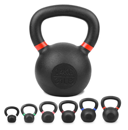 Cast Iron Kettlebell – Durable Cast Iron Finish, Ergonomic Grip, Versatile Strength Training for Home Gym