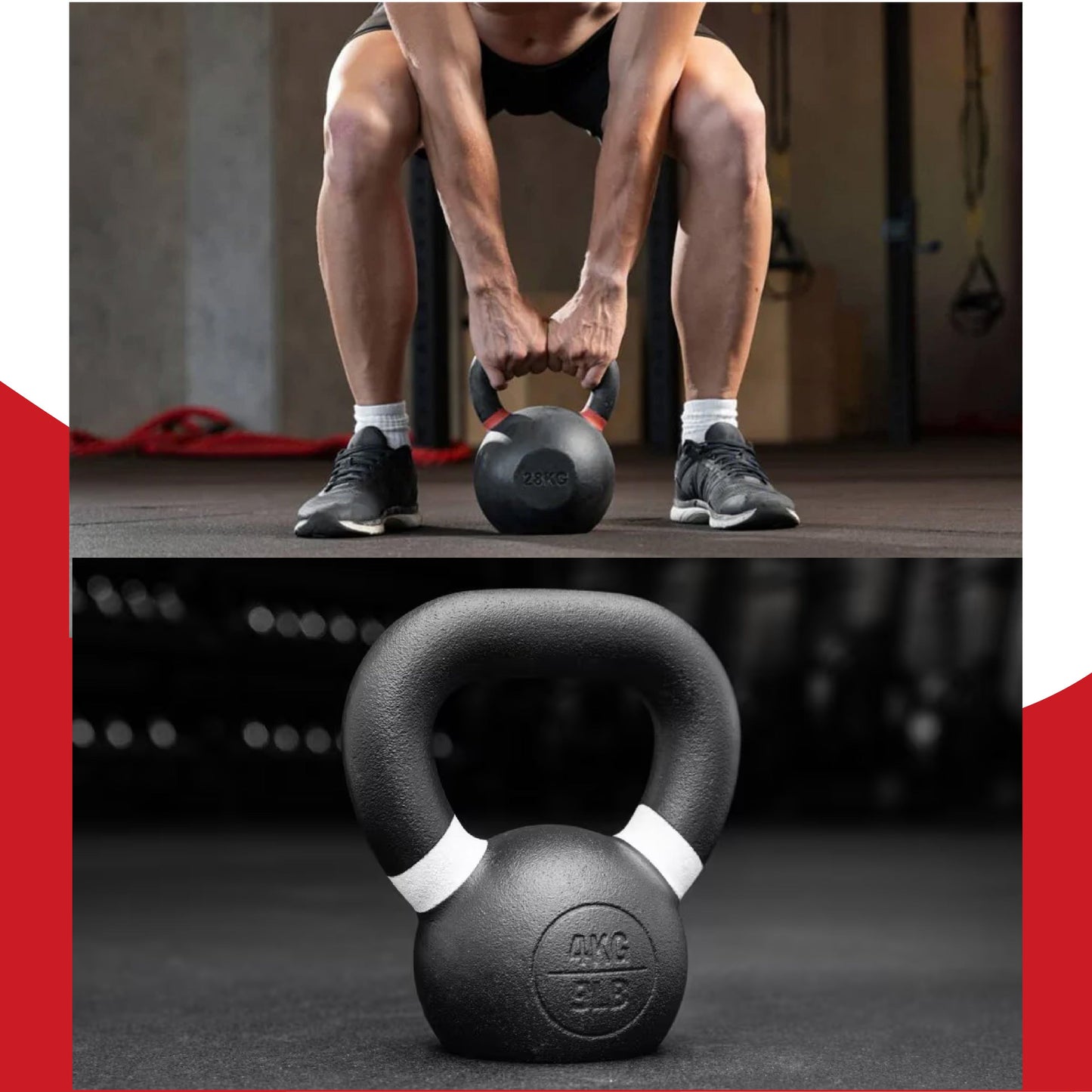 Cast Iron Kettlebell – Durable Cast Iron Finish, Ergonomic Grip, Versatile Strength Training for Home Gym