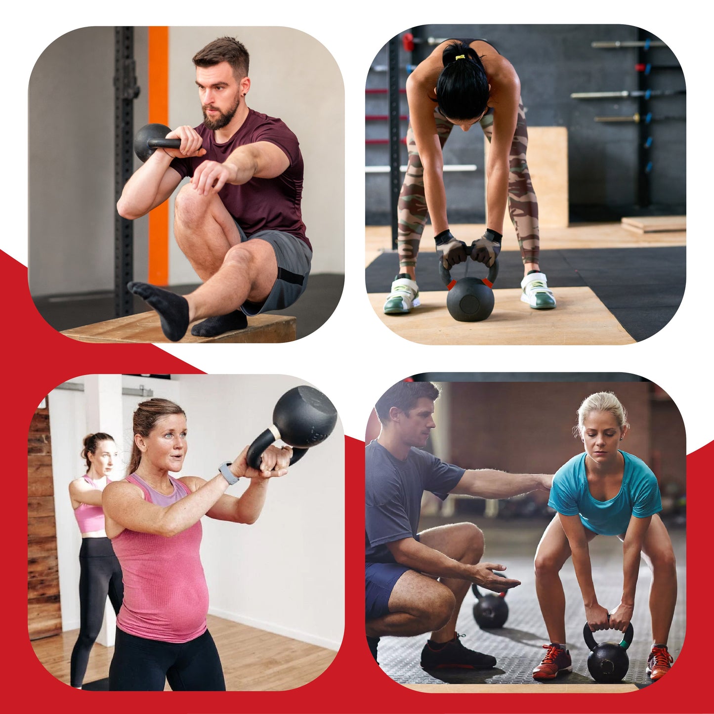 Cast Iron Kettlebell – Durable Cast Iron Finish, Ergonomic Grip, Versatile Strength Training for Home Gym