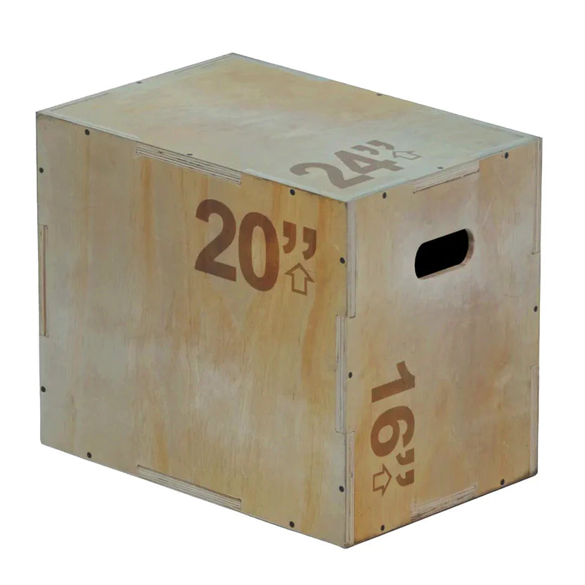 One Wooden boxes on a white background