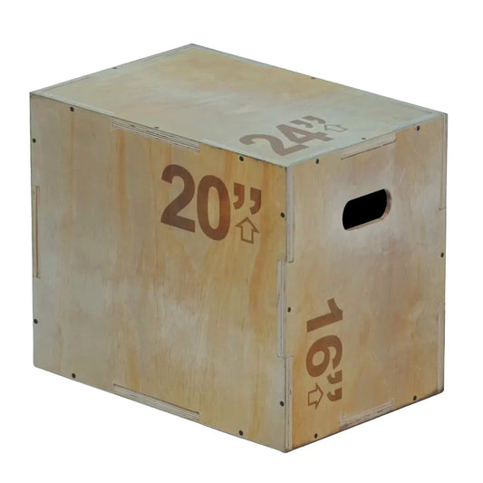 One Wooden boxes on a white background