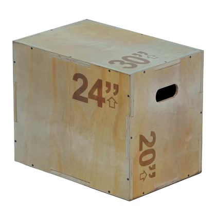 One Wooden boxes on a white background