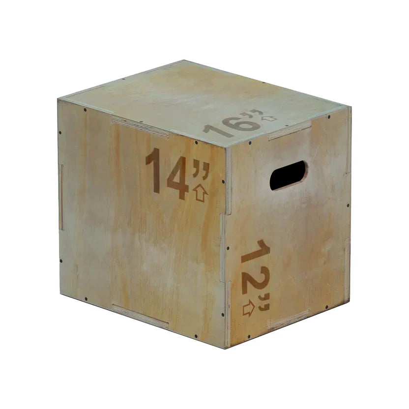 One Wooden boxes on a white background