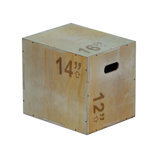 One Wooden boxes on a white background