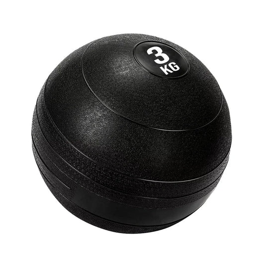 Black exercise ball with '3 KG' label on a white background