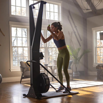 Digital display on a piece of exercise equipment with blurred background