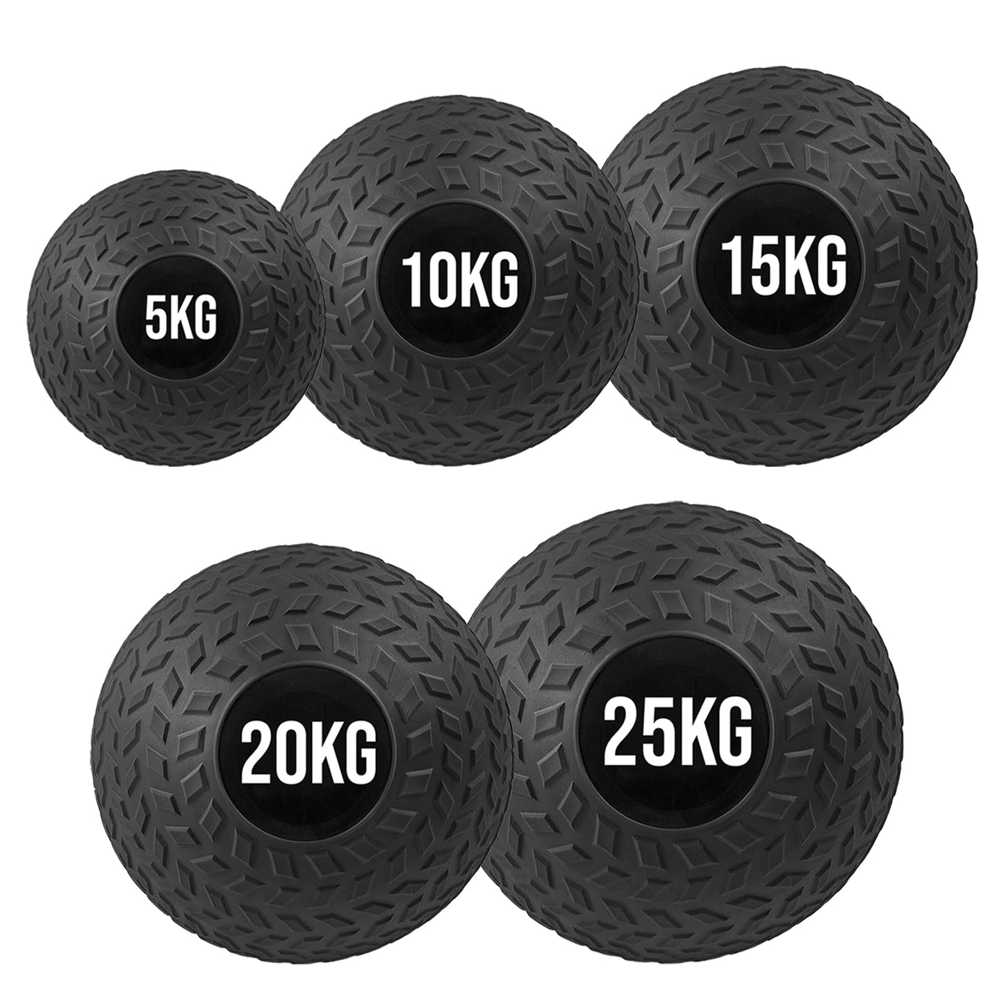 Adjustable Rubberized Slam Ball – Heavy‑Duty Treaded Core & Strength Training for Home Gym Workouts