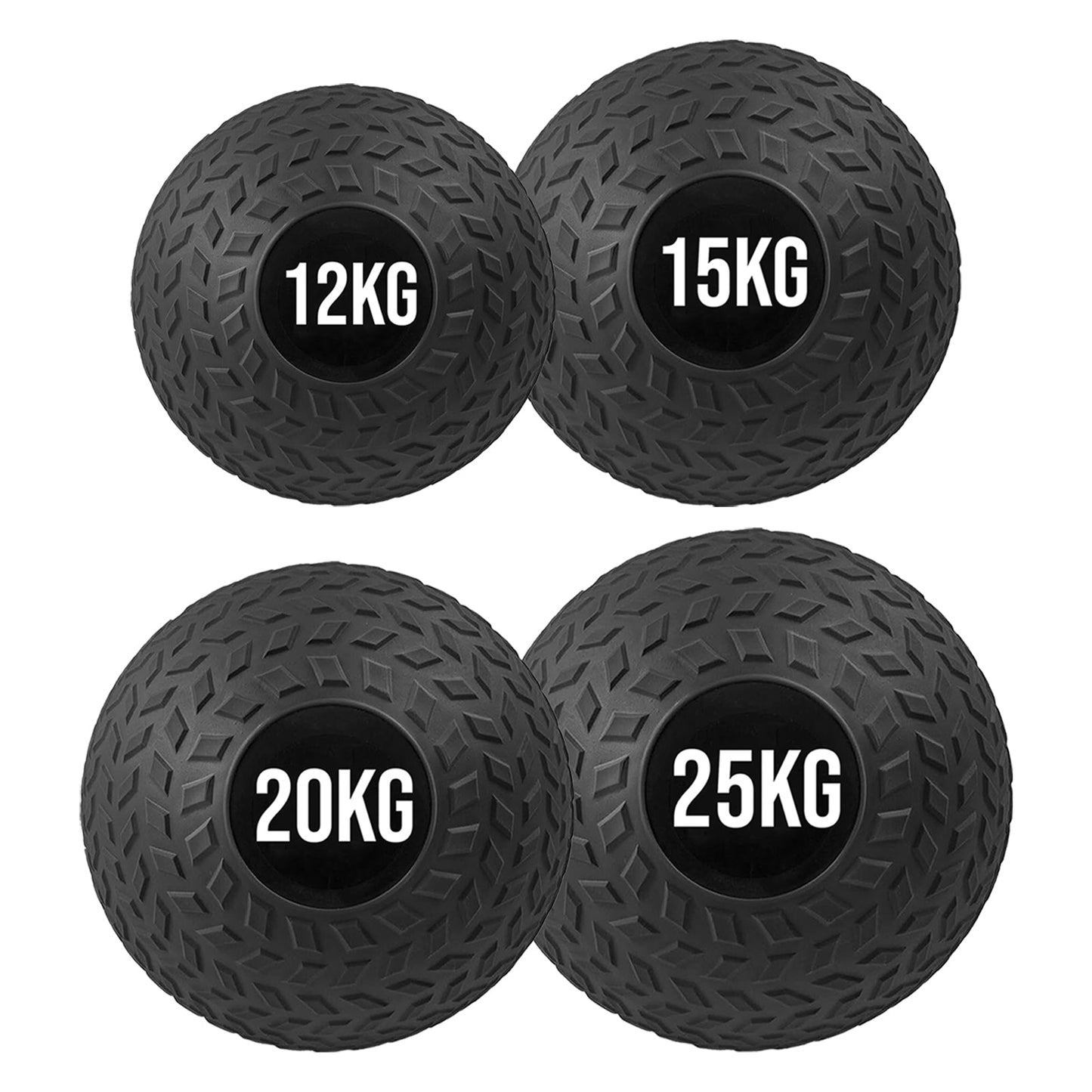 Adjustable Rubberized Slam Ball – Heavy‑Duty Treaded Core & Strength Training for Home Gym Workouts