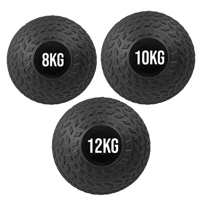 Adjustable Rubberized Slam Ball – Heavy‑Duty Treaded Core & Strength Training for Home Gym Workouts