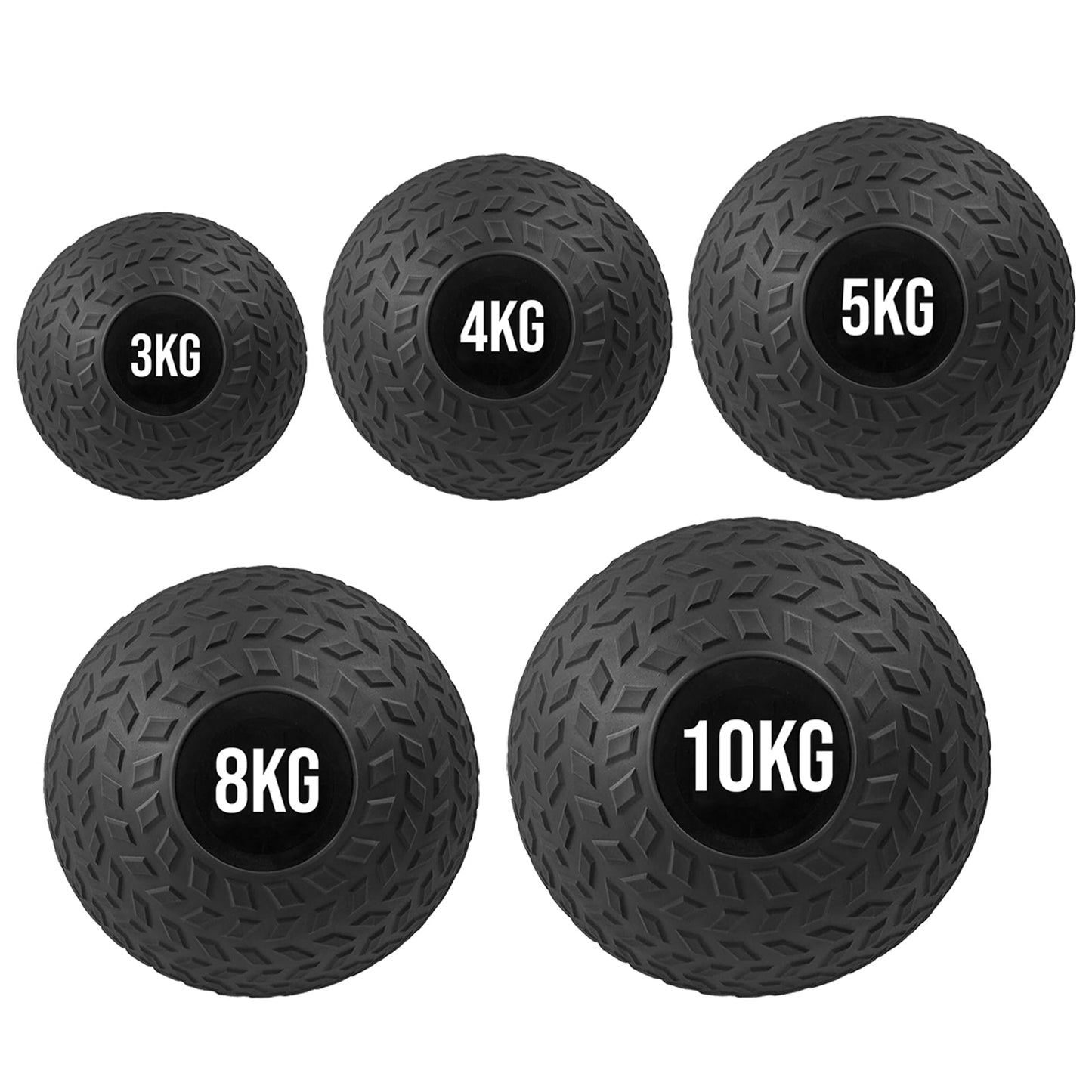 Adjustable Rubberized Slam Ball – Heavy‑Duty Treaded Core & Strength Training for Home Gym Workouts