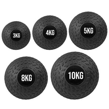 Adjustable Rubberized Slam Ball – Heavy‑Duty Treaded Core & Strength Training for Home Gym Workouts