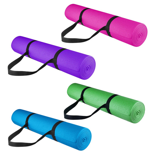 Non‑Slip Extra‑Thick NBR Foam Yoga Mat 15 mm – Eco‑Friendly & Carry Strap – HIIT, Pilates, Gym, Floor & Wellness
