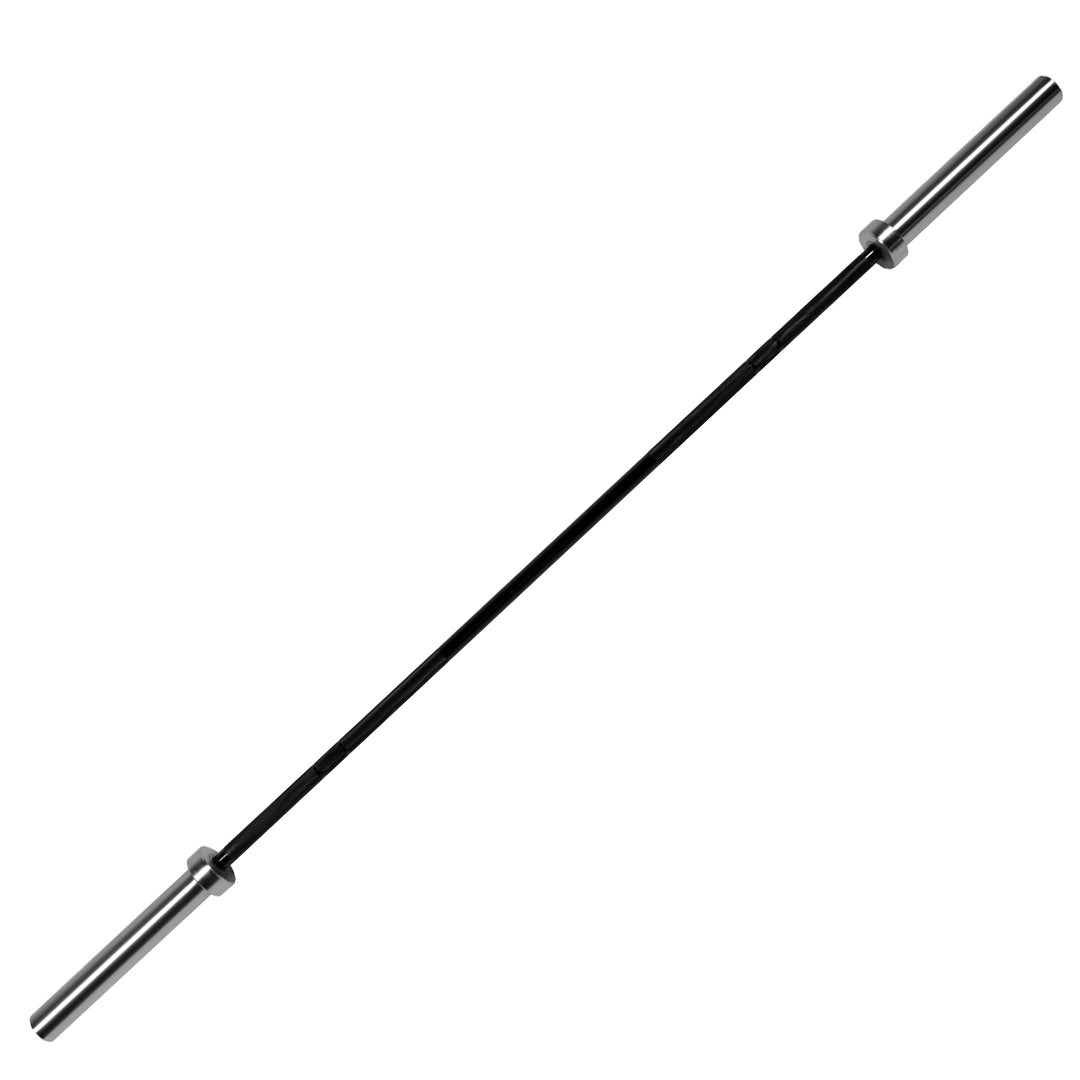 Olympic 2″ Weightlifting Barbell – Durable Steel Finish with Spring Collars – Multi‑Use Bar for Squat Bench Press Deadlift – Compact Home Gym