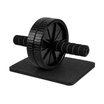 Double‑Wheel Ab Roller & Mat with Non‑Slip Foam Handles & Extra‑Thick Knee Pad – Dual‑Wheel Core Strength Trainer for Home Gym Workouts
