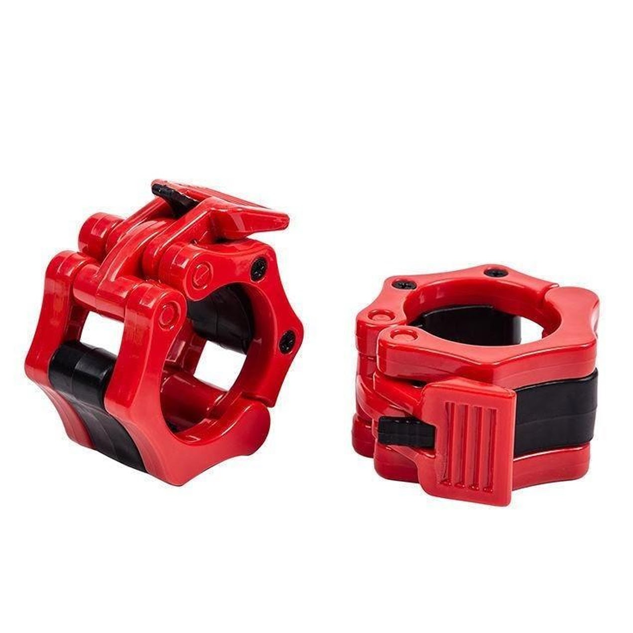 2"" Olympic Barbell Collars – Quick-Release Locking Clips (Pair) | Heavy-Duty Barbell Clamps for Secure Weightlifting & CrossFit Training