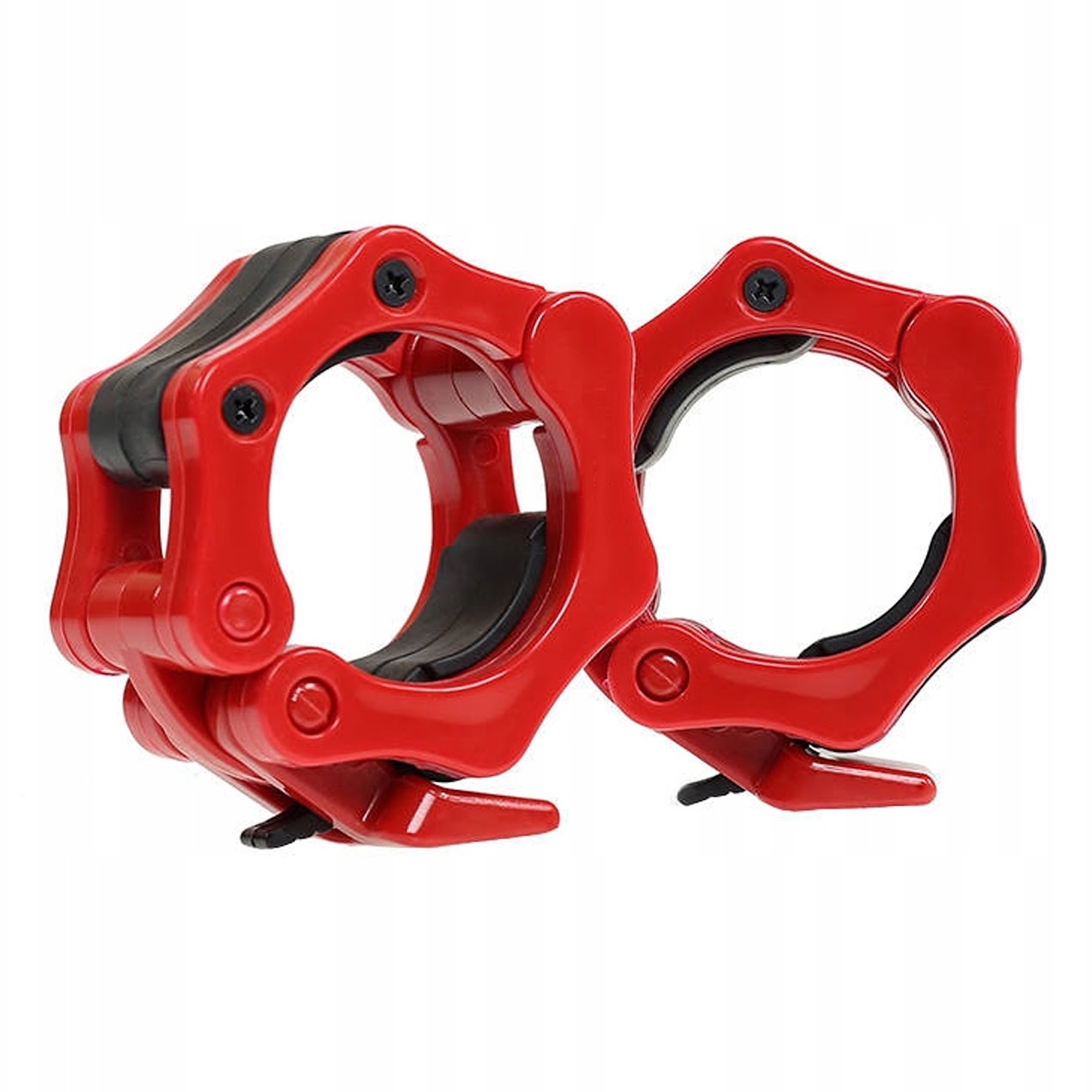 2"" Olympic Barbell Collars – Quick-Release Locking Clips (Pair) | Heavy-Duty Barbell Clamps for Secure Weightlifting & CrossFit Training