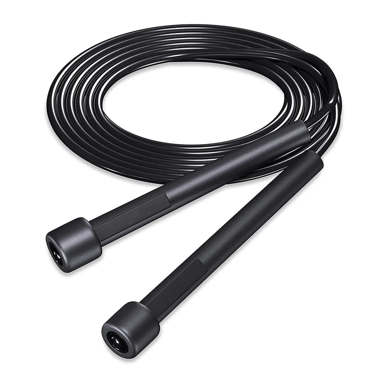 Adjustable Black Skipping Rope – Ergonomic Grip for Cardio & HIIT – Compact Home Gym Fitness