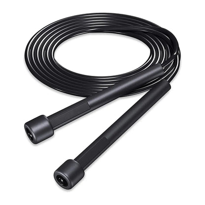 Adjustable Black Skipping Rope – Ergonomic Grip for Cardio & HIIT – Compact Home Gym Fitness