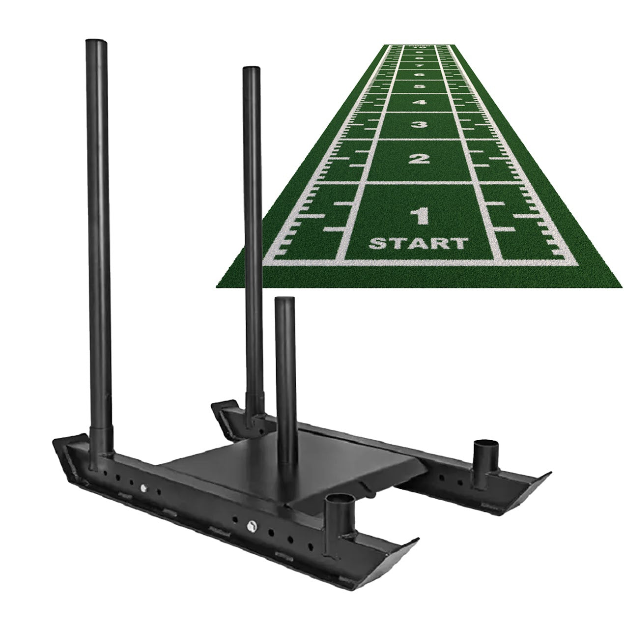 Power Sled with 10m Sprint Mat – Pro Speed & Resistance Training Kit for Strength Workouts